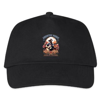Country Music Guitar Guitarist Singer Vintage - Kids’ Baseball Cap - black - Front