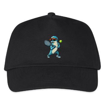 Delfine Tennis - Kinder Basecap - Schwarz - Vorne