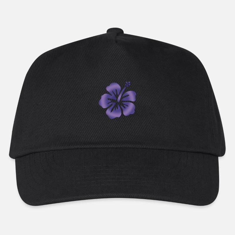Hibiscus Bleu - Casquette de baseball Enfant - noir