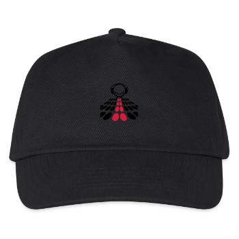 DJ - Kids’ Baseball Cap - black - Front