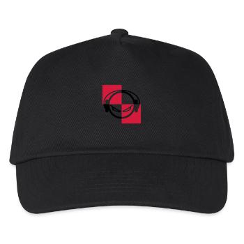 dj - Kinder Basecap - Schwarz - Vorne