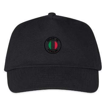 made in ITALIA - Kinder Basecap - Schwarz - Vorne