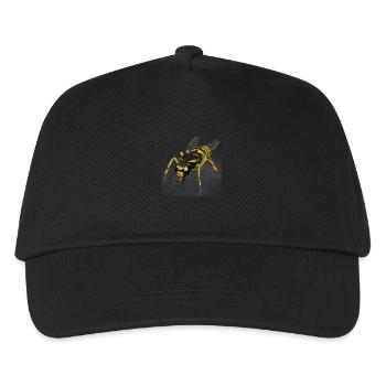 wespe - Kinder Basecap - Schwarz - Vorne