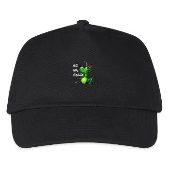 Froschkönig - Kinder Basecap - Schwarz - Vorne