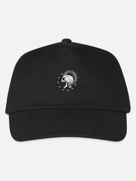 Skull Chain Punk-3c - Kinder Basecap - Schwarz