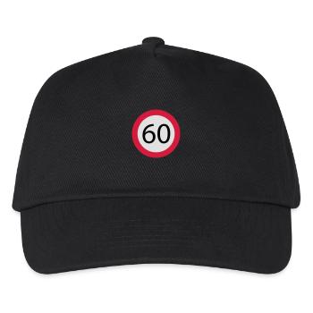 60 - Kinder Basecap - Schwarz - Vorne