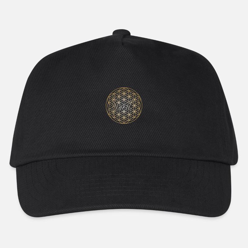 Spirit - Blume des Lebens - Kinder Basecap - Schwarz