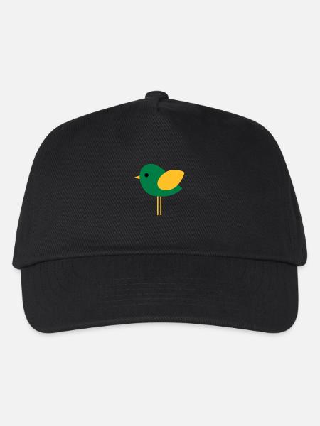 Vogel - Kinder Basecap - Schwarz