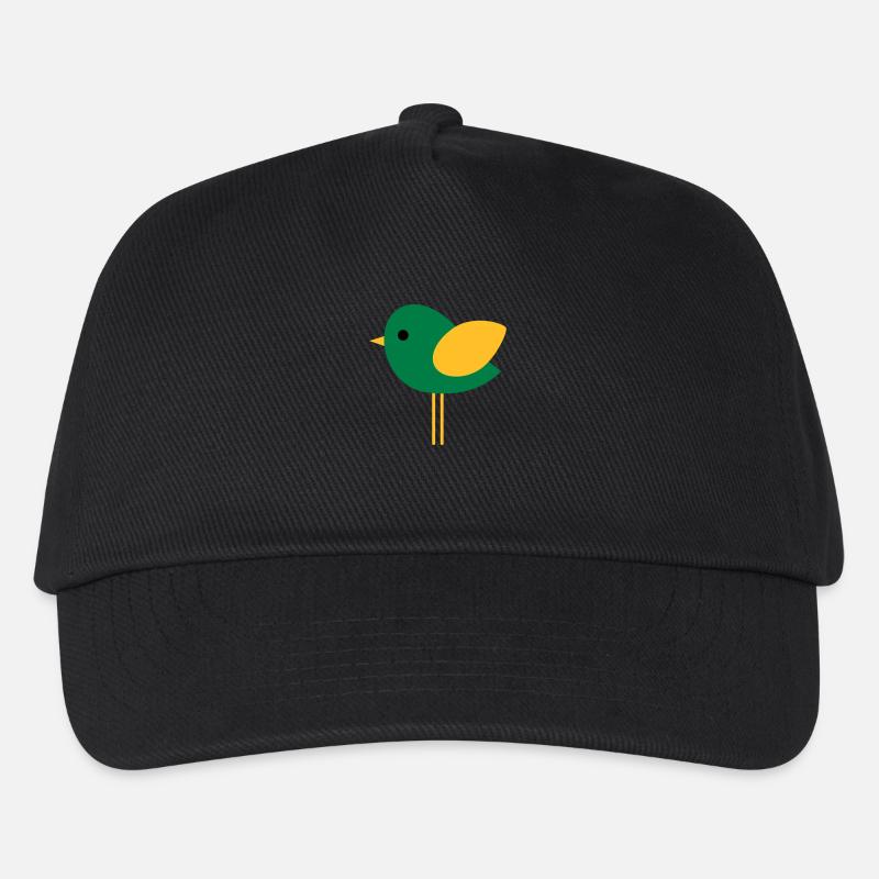 Vogel - Kinder Basecap - Schwarz