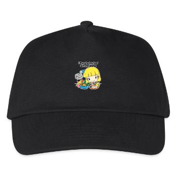 Sharing food - Kids’ Baseball Cap - black - Front