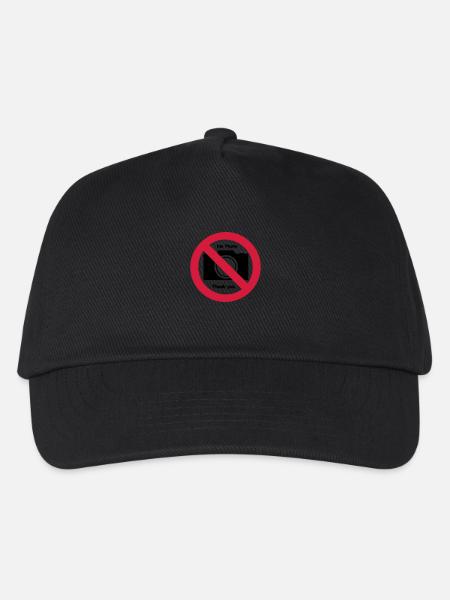 NoPhoto - Kinder Basecap - Schwarz