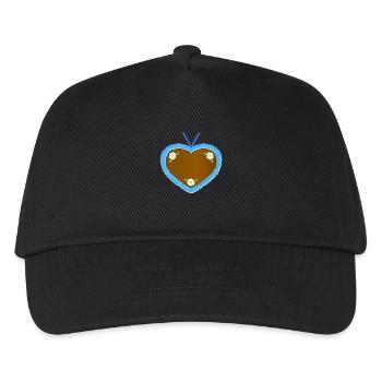 Wiesn Herz Blau - Kinder Basecap - Schwarz - Vorne