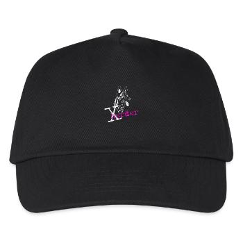 X- Herder pink - Kinder Basecap - Schwarz - Vorne