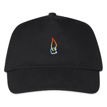 Eisheiss Bandlogo - Kinder Basecap - Schwarz - Vorne
