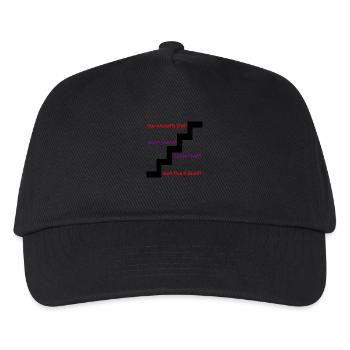 naughty step - Kids’ Baseball Cap - black - Front