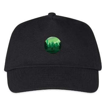 eine grüne Stadt - Kinder Basecap - Schwarz - Vorne