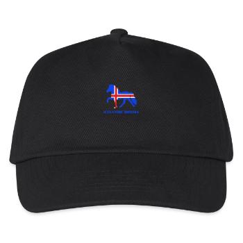 tölt flag - Kinder Basecap - Schwarz - Vorne
