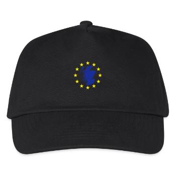 Scotland Map in EU Stars - Kids’ Baseball Cap - black - Front