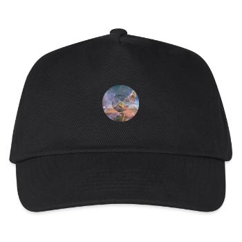 Space Polygon - Kids’ Baseball Cap - black - Front