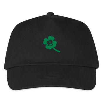 trèfle heureux - Casquette de baseball Enfant - noir - Devant