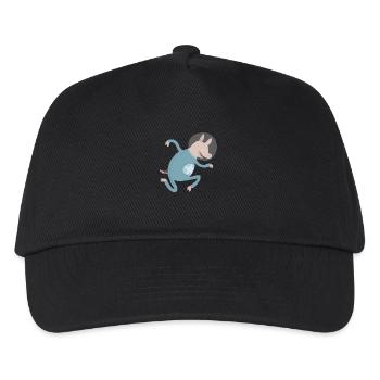 Schwein im All - Kinder Basecap - Schwarz - Vorne