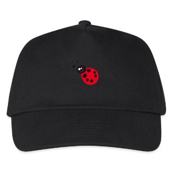 Marienkäfer - Kinder Basecap - Schwarz - Vorne