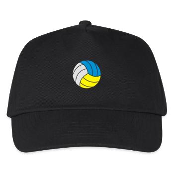 Volleyball - Kinder Basecap - Schwarz - Vorne