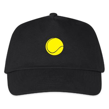 Tennis - Tennisball - Kinder Basecap - Schwarz - Vorne
