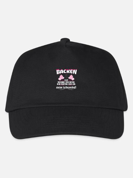 Backen ist meine Leidenschaft - Kinder Basecap - Schwarz