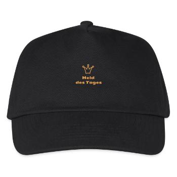 hero of the day - Kids’ Baseball Cap - black - Front