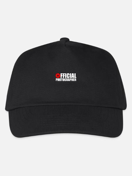 Offizieller Fotograf - Kinder Basecap - Schwarz