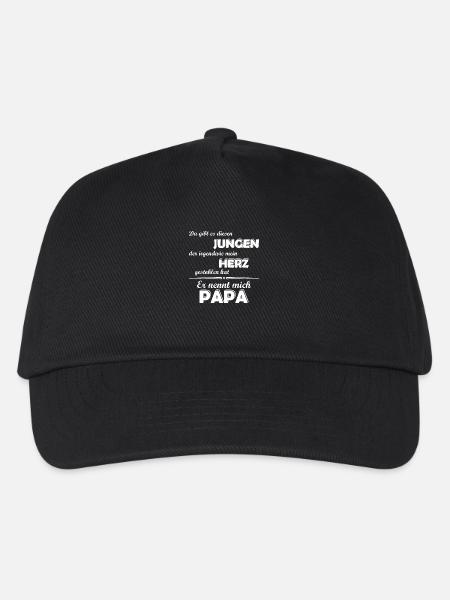 Ich liebe meinen Sohn - Papa - Kinder Basecap - Schwarz