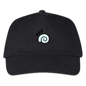 Sleeping snail - Kids’ Baseball Cap - black - Front