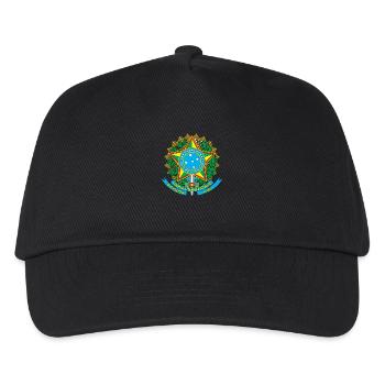 Armoiries nationales du Brésil - Casquette de baseball Enfant - noir - Devant