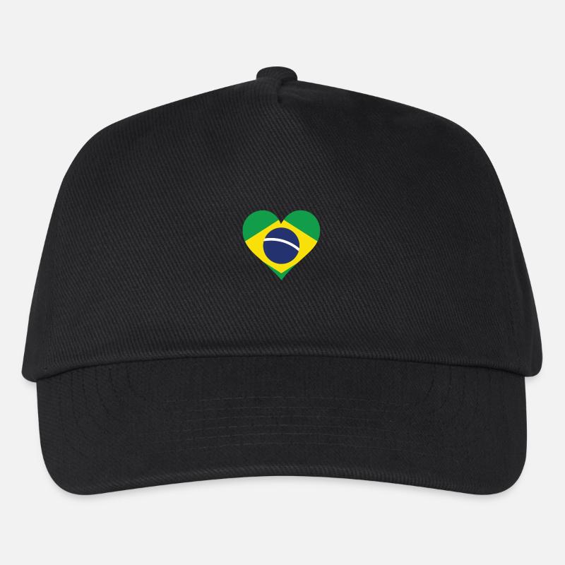 Un coeur pour le Brésil - Casquette de baseball Enfant - noir