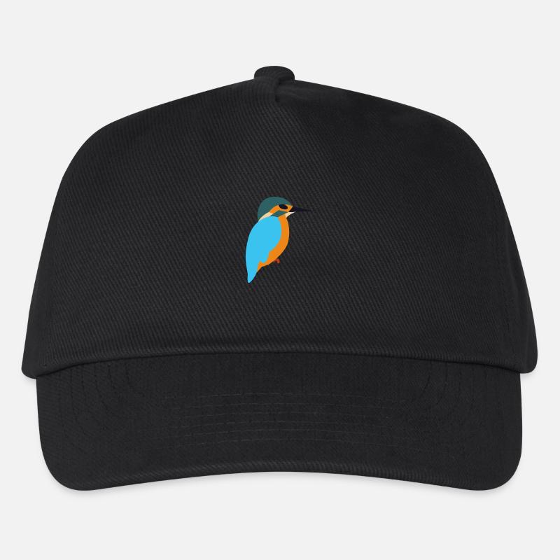 bunter Vogel - Kinder Basecap - Schwarz
