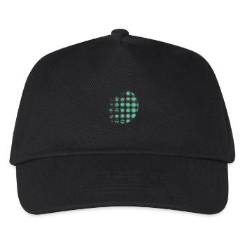 digitaler Kreis - Kinder Basecap - Schwarz - Vorne