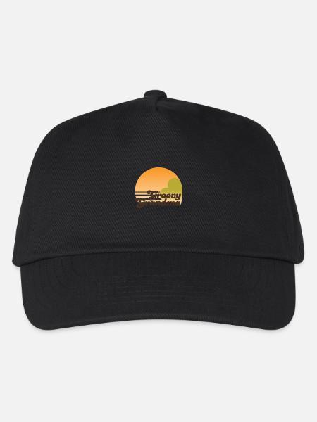 GROOVY GRANDMA - Kinder Basecap - Schwarz