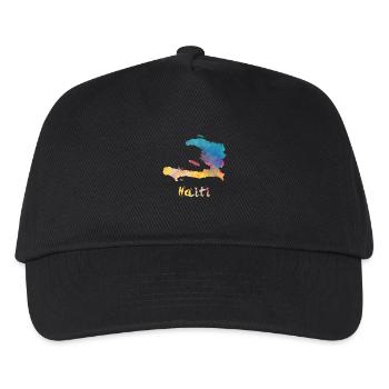 Haitian Watercolor Country - Kinder Basecap - Schwarz - Vorne