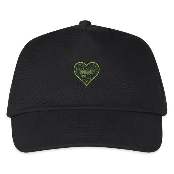 COEUR DE LA SCIENCE DE CHALEUR - Casquette de baseball Enfant - noir - Devant