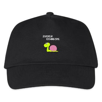 Zucker Schnecke - Kinder Basecap - Schwarz - Vorne