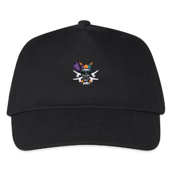 skate skull - Casquette de baseball Enfant - noir - Devant