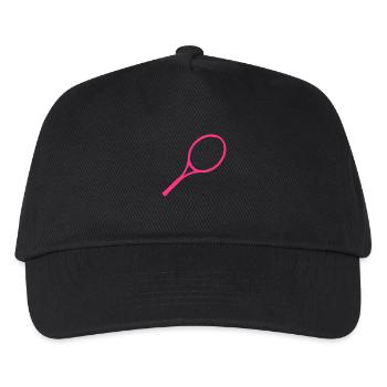 raquette_1 - Kids’ Baseball Cap - black - Front