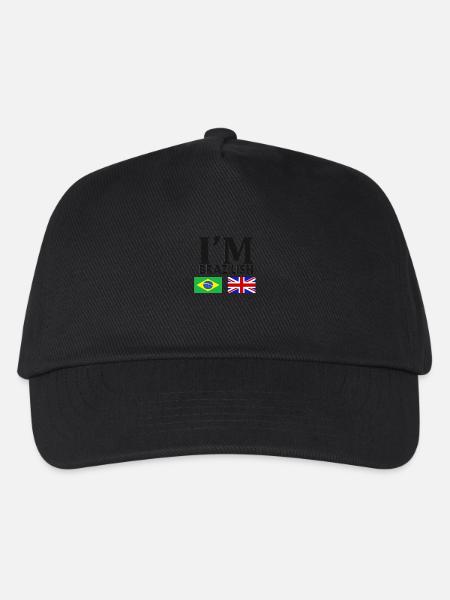 Brazilian + English = - Kids’ Baseball Cap - black