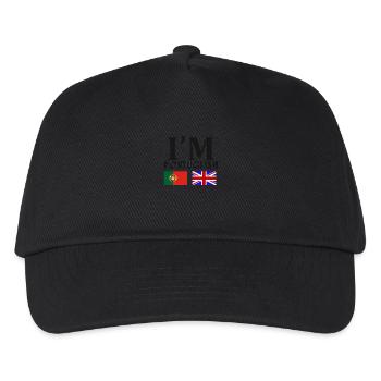 Portuguese + English = - Kids’ Baseball Cap - black - Front