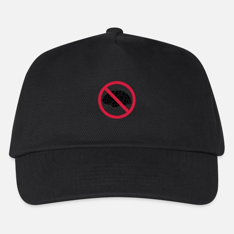 no brains allowed - Kinder Basecap - Schwarz