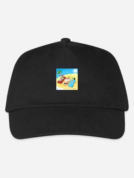 Weihnachts Strand - Kinder Basecap - Schwarz