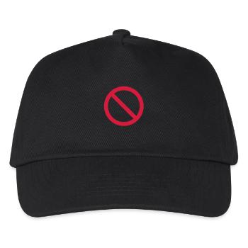 verboten_f1 - Kinder Basecap - Schwarz - Vorne