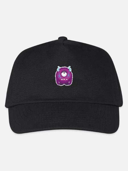 Süßes kleines trauriges Monster - Kinder Basecap - Schwarz
