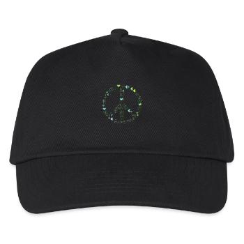 hug me - paix - Casquette de baseball Enfant - noir - Devant